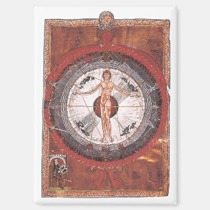 Der Universale Mensch - Hildegard von Bingen Magnet