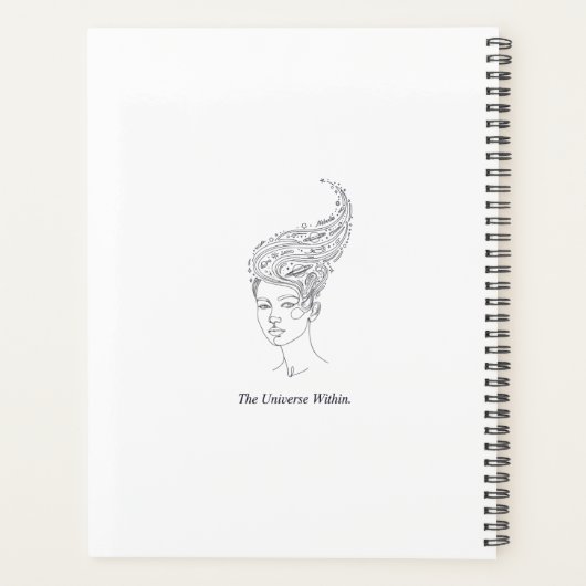 Der Universum-in-Minimalismus-Planer - Celestial Planer (Rückseite)