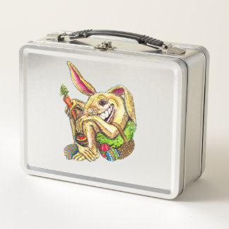 Der unkonventionelle Metall-Lunchbox-Osterkorb Metall Brotdose