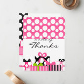 Der unmögliche Hochzeitsstapel danke Ihnen, dass S Mitteilungskarte (Vorderseite/Rückseite Beispiel)