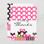 Der unmögliche Hochzeitsstapel danke Ihnen, dass S Mitteilungskarte (Vorne/Hinten)