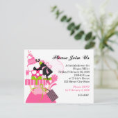 Der unmögliche Hochzeitsstapel Einladung (Stehend Vorderseite)