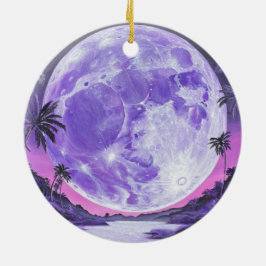 "Der unmögliche Mond"- Keramik Ornament