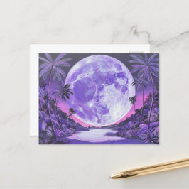 "Der unmögliche Mond"- Postkarte