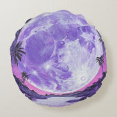 "Der unmögliche Mond"- Rundes Kissen (Rückseite)