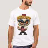 Der Unruhestifter Lustiger Stickpatch Unruhestifte T-Shirt (Vorderseite)
