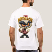 Der Unruhestifter Lustiger Stickpatch Unruhestifte T-Shirt (Rückseite)