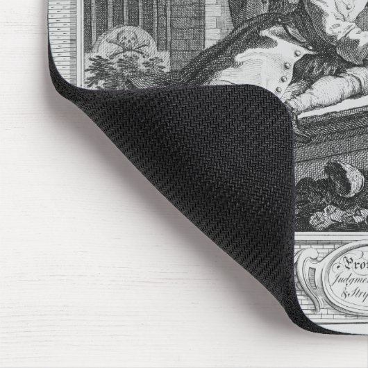 Der untätige 'Lehrling am Spiel im Kirchen-Yard Mousepad (Ecke)