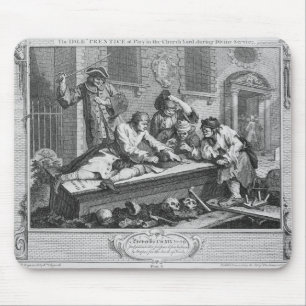 Der untätige 'Lehrling am Spiel im Kirchen-Yard Mousepad