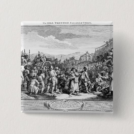 Der untätige 'Lehrling durchgeführt bei Tyburn Button (Vorderseite)