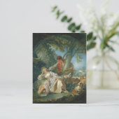 Der unterbrochene Schlaf - François Boucher Postkarte (Stehend Vorderseite)
