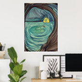 Der Untergrund | AI Art Poster (Heimbüro)