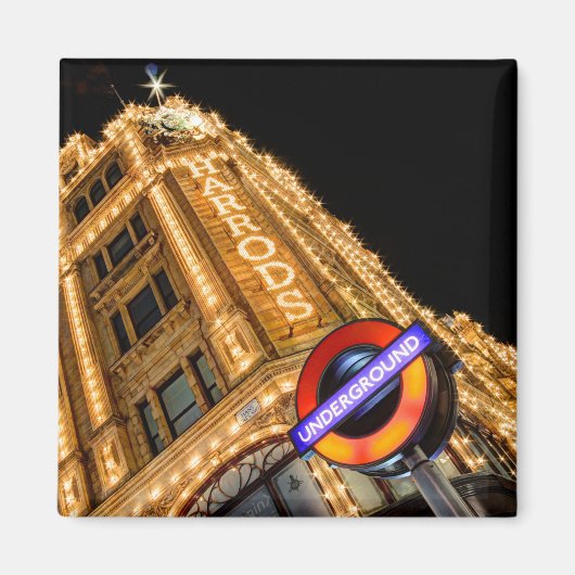 Der Untergrund am Kühlschrank Harrods Magnet (Vorne)