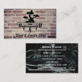 Der Untergrund Business Cards Backsteindämpfer Visitenkarte (Vorne/Hinten)