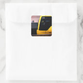 Der Untergrund Quadratischer Aufkleber (Tasche)