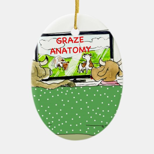 Der unterhaltsame Küchenwitz Keramikornament (Vorne)