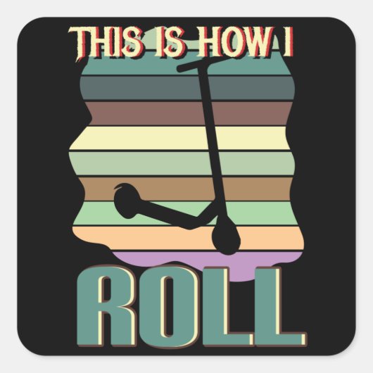 Der Unterlegene unter den Fahrzeugen Quadratischer Aufkleber (Vorderseite)