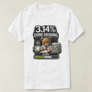 Der unterrichtende Bär korrigiert die Arbeiten T-Shirt