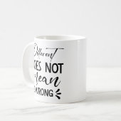 Der Unterschied ist nicht Gemein falsch Kaffeetasse (Vorderseite Links)