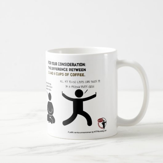 Der Unterschied zwischen 2 und 8 Tasse Kaffees (Rechts)