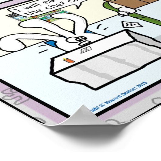 Der Unterschied zwischen: celeriac und fussy essen Poster (Ecke)