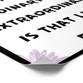 Der Unterschied zwischen gewöhnlichen und außergew Poster (Ecke)