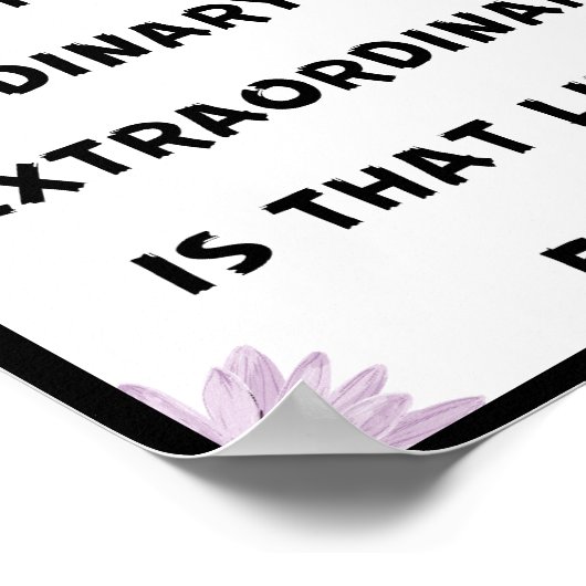 Der Unterschied zwischen gewöhnlichen und außergew Poster (Ecke)