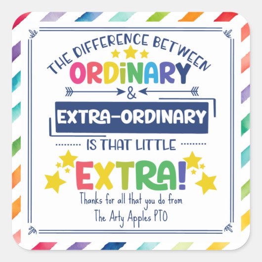 der Unterschied zwischen normalen Aufklebern Quadratischer Aufkleber (Vorderseite)