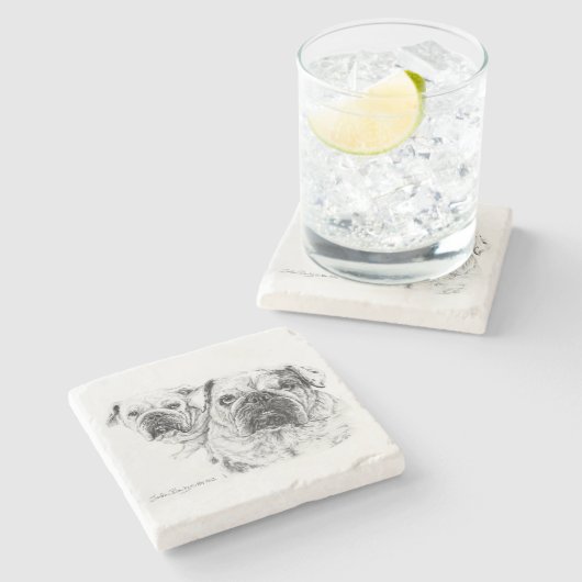 Der Untersetzer Bald Divas Stone (Seitenansicht)