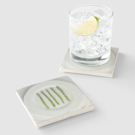 Der Untersetzer der Spargel-Getränke (Seitenansicht)