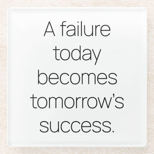 Der Untersetzer des Erfolgsglases von morgen (Vorderseite)