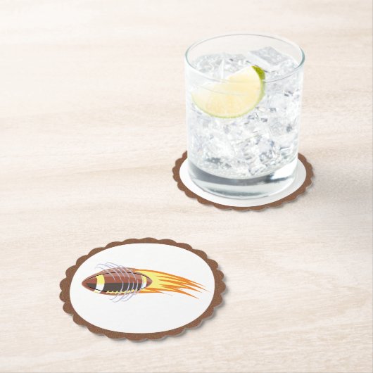 Der Untersetzer "Flaming Football" (Vor Ort)