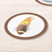 Der Untersetzer "Flaming Football" (Angewinkelt)