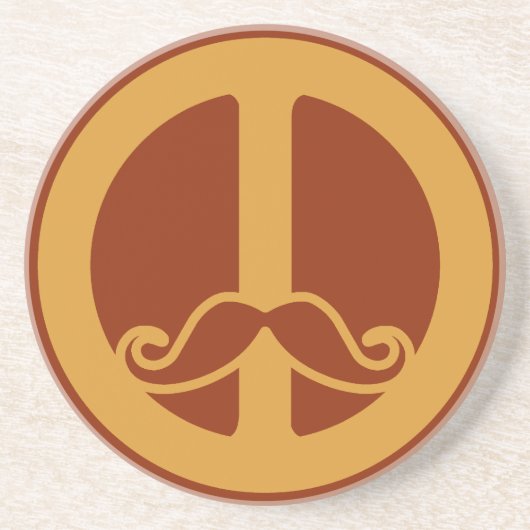 Der Untersetzer Peace Stache (Vorne)