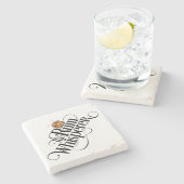 Der Untersetzer Rum Whisperer Stone (Seitenansicht)