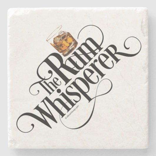 Der Untersetzer Rum Whisperer Stone (Vorderseite)