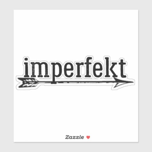 der unvollkommene Vinyl-Aufkleber mit dem Pfeil Aufkleber (Blatt)