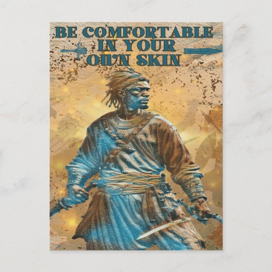 Der unzerbrechliche Geist eines Kriegers Postkarte (Vorderseite)