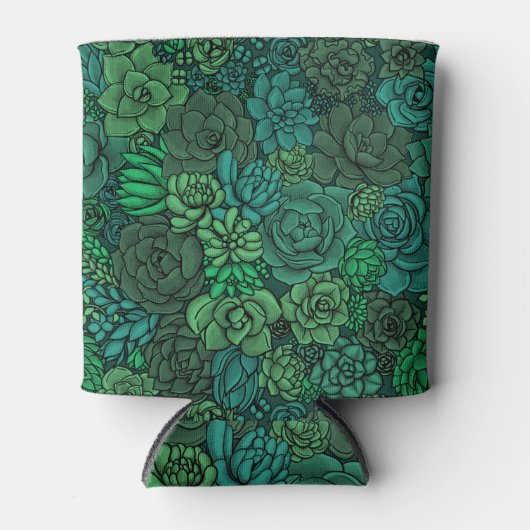 Der üppige Garten in Grün Dosenkühler (Vorderseite)