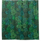 Der üppige Garten in Grün Duschvorhang (Vorderseite)