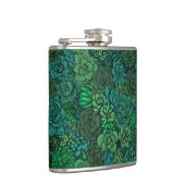 Der üppige Garten in Grün Flachmann (Rechts)