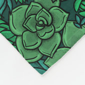 Der üppige Garten in Grün Fleecedecke (Ecke)