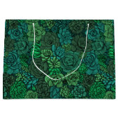 Der üppige Garten in Grün Große Geschenktüte (Vorderseite)