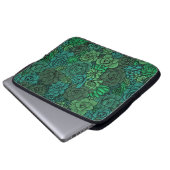 Der üppige Garten in Grün Laptopschutzhülle (Vorne Knopf)