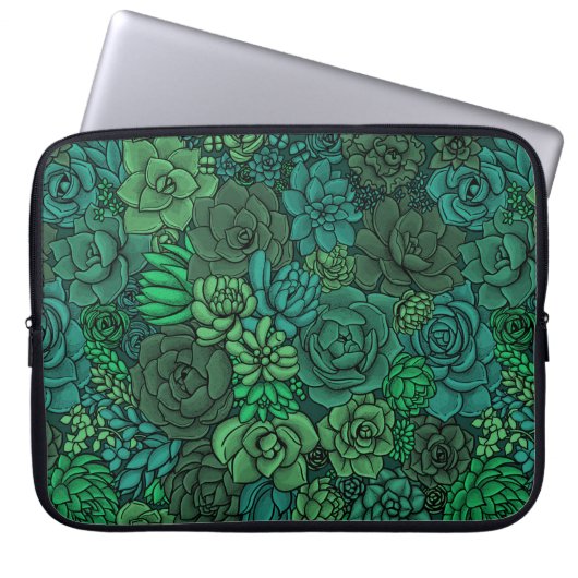 Der üppige Garten in Grün Laptopschutzhülle (Vorderseite)