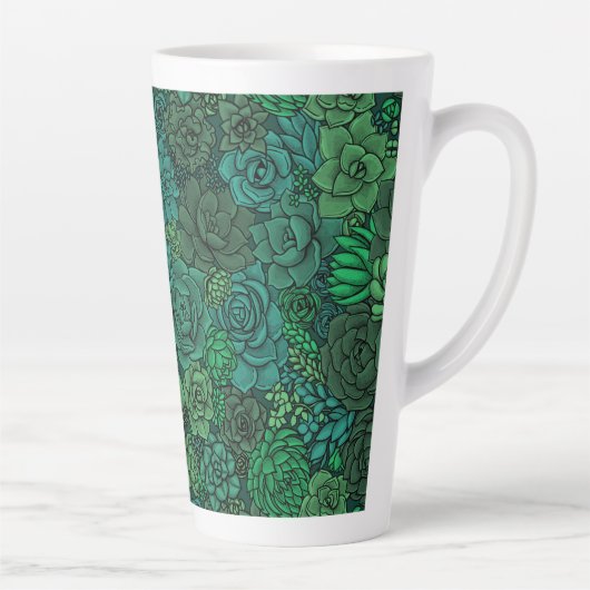 Der üppige Garten in Grün Milchtasse (Rechts)