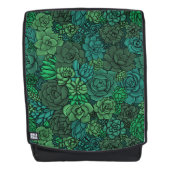 Der üppige Garten in Grün Rucksack (Vorderseite)