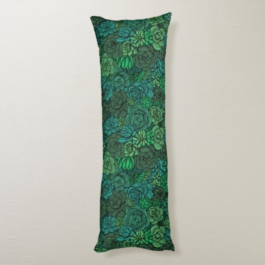 Der üppige Garten in Grün Seitenschläferkissen (Rückseite (Vertikal))