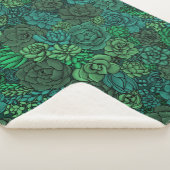 Der üppige Garten in Grün Sherpadecke (3/4)