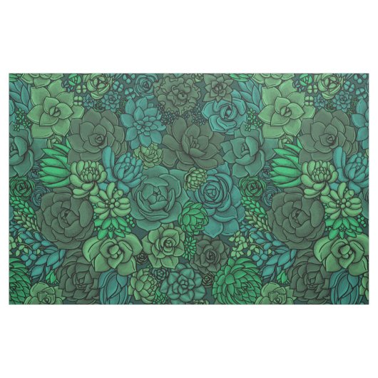Der üppige Garten in Grün Stoff (Fat Quarter (45,7 x 55,9 cm))